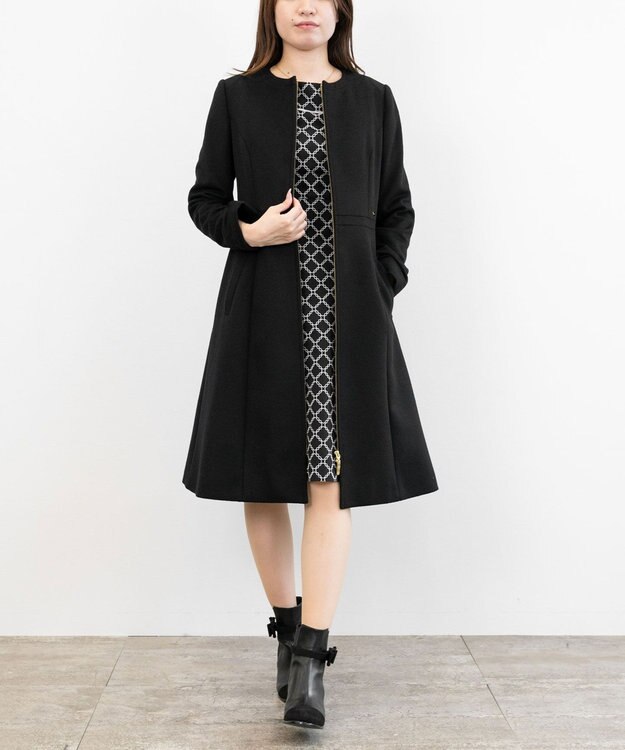 TOCCA MUSE ウールメルトンコート ブラック系