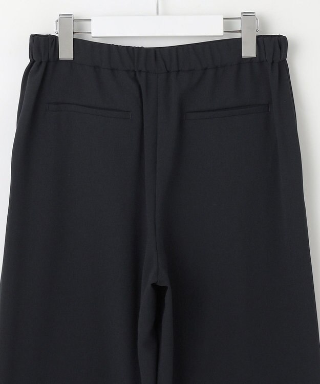 J.PRESS LADIES L 【洗える・吸水速乾・接触冷感・セットアップ対応】Light ジョーゼット ワイド パンツ ダークネイビー系