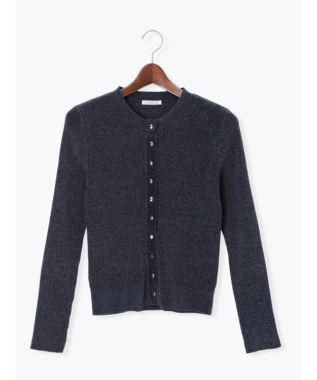 Te chichi モールリブカーディガン チャコールグレー