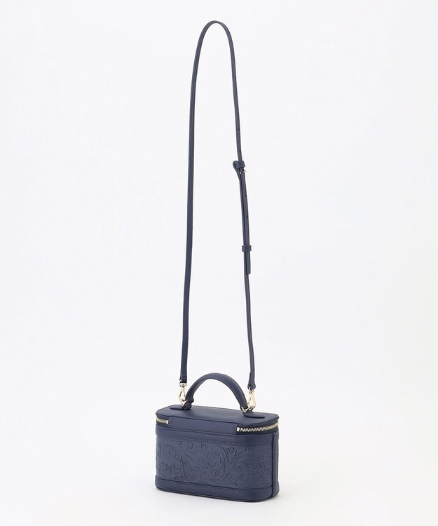 GRACE CONTINENTAL Mini EmbossVCBag ネイビー
