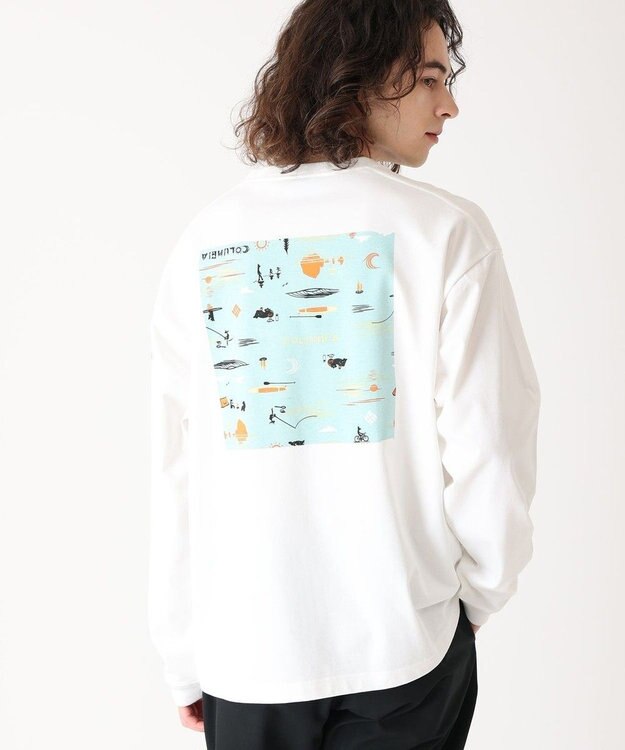 Columbia Columbia/ レイクトゥアベニューグラフィックロングスリーブTシャツ /コロンビア Sea Salt、 Pattern