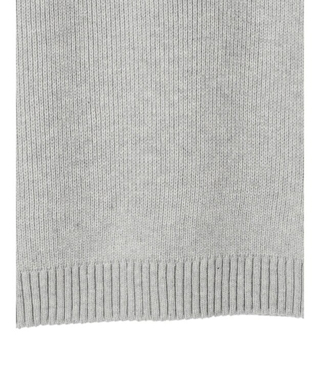 CRAFT STANDARD BOUTIQUE 片畔ニットドッキングチュニック Gray Mixture