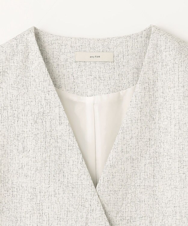 ANY ツィードライクブッチャージレ ライトグレー系