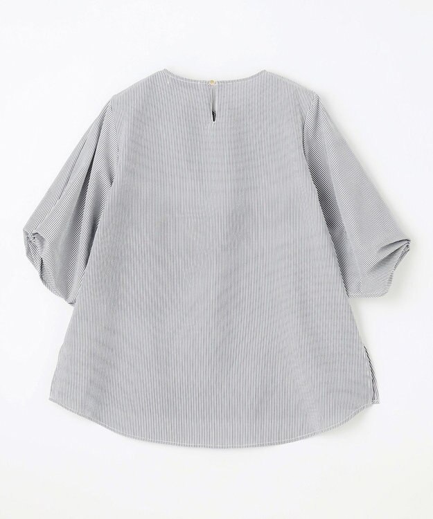 ANY 【洗濯機可】サッカーストライププルオーバー ネイビーストライプ