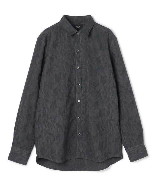 JOSEPH HOMME 【新素材】テクノスラブジャガード 　レギュラーカラーシャツ グレー系