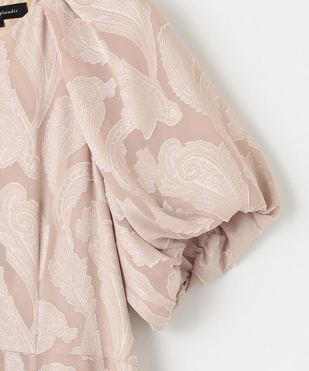 23区 L 【APPLAUDIR】シフォンカットジャガード ドレス ピンク系