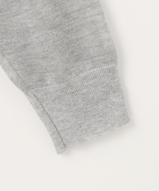 自由区 【ワコールコラボ】【洗える】シアーボーダー ニット グレー