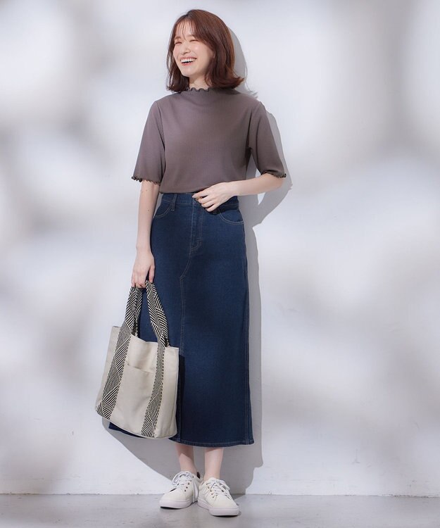 ANY メロー半袖Tシャツ チャコール