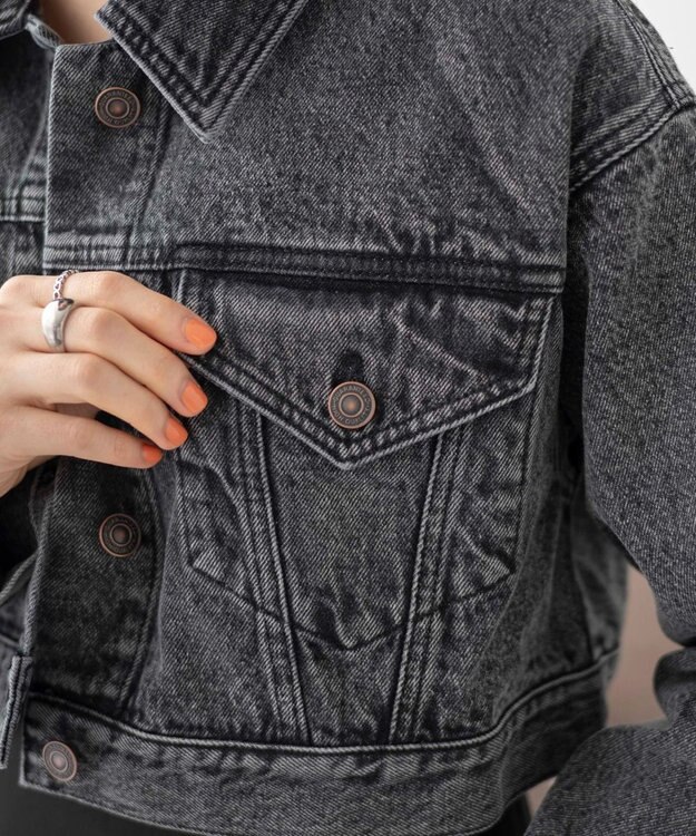 WEGO ショートデニムジャケット ブラックその他