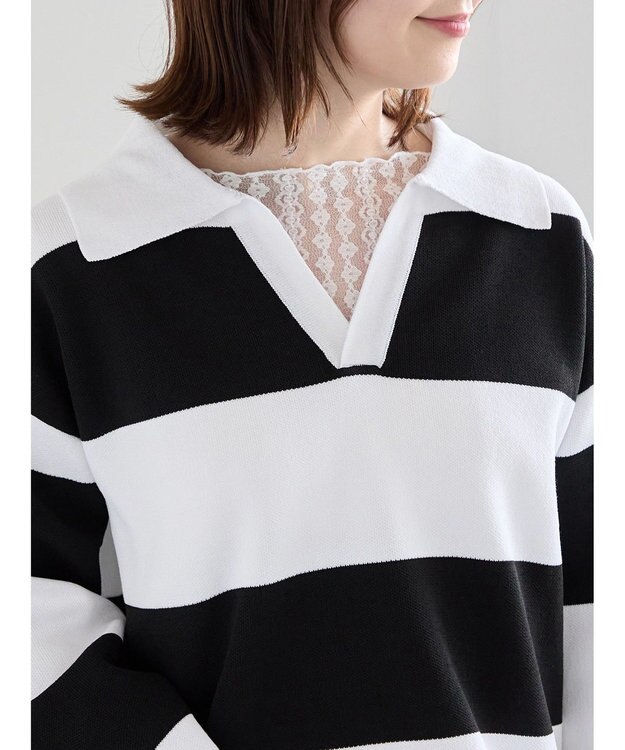 Te chichi ラガーニット ボーダー