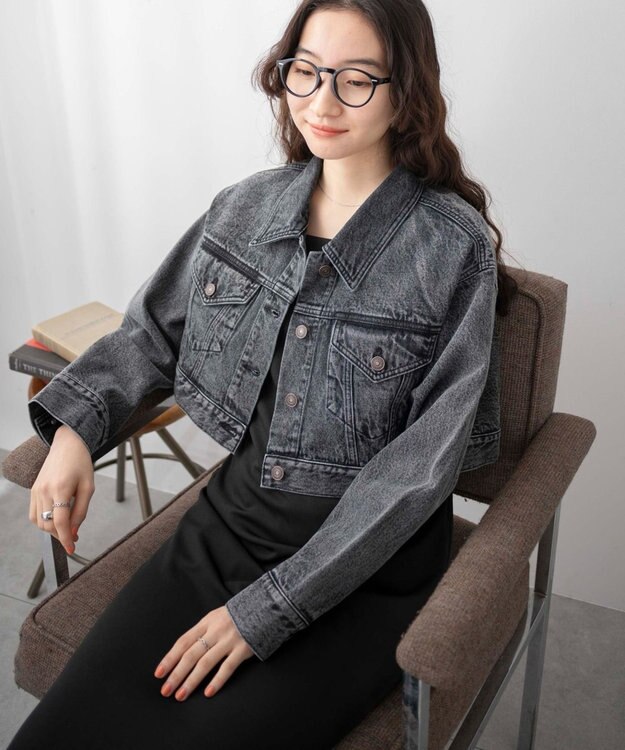 WEGO ショートデニムジャケット ブラックその他