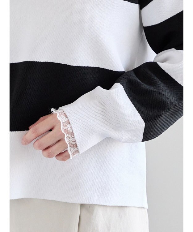 Te chichi ラガーニット ボーダー