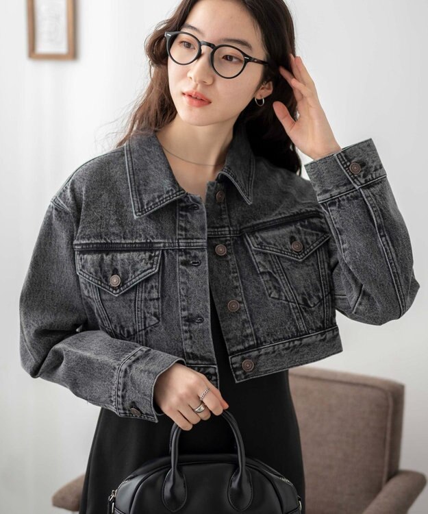 WEGO ショートデニムジャケット ブラックその他