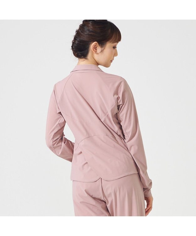 Chacott ウォームアップジャケット グレイッシュローズ