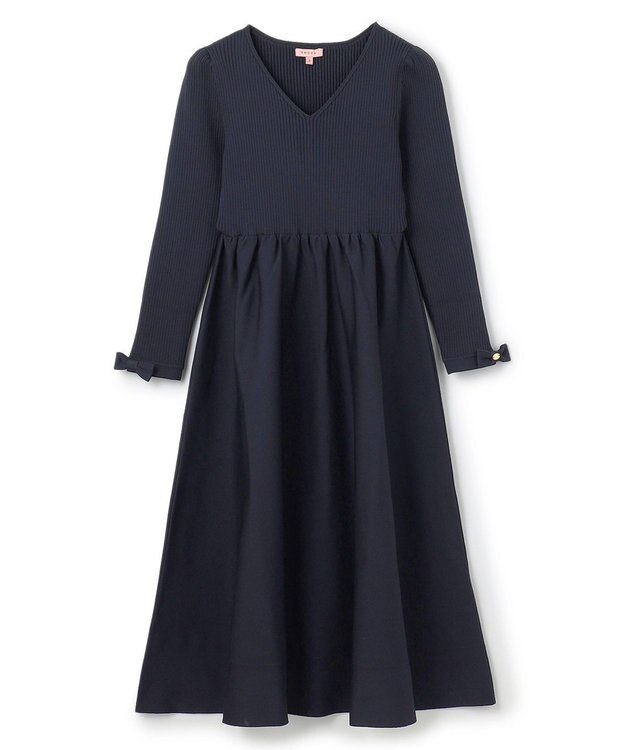 TOCCA 【洗える！】ROSY FUTURE ニットドレス ネイビー系