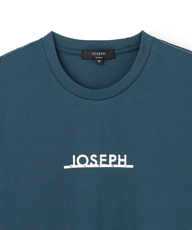 JOSEPH HOMME 【WEB・一部店舗限定】【素材アップデート】ライトタブルジャージー　ロゴプリント半袖Tシャツ サックスブルー系