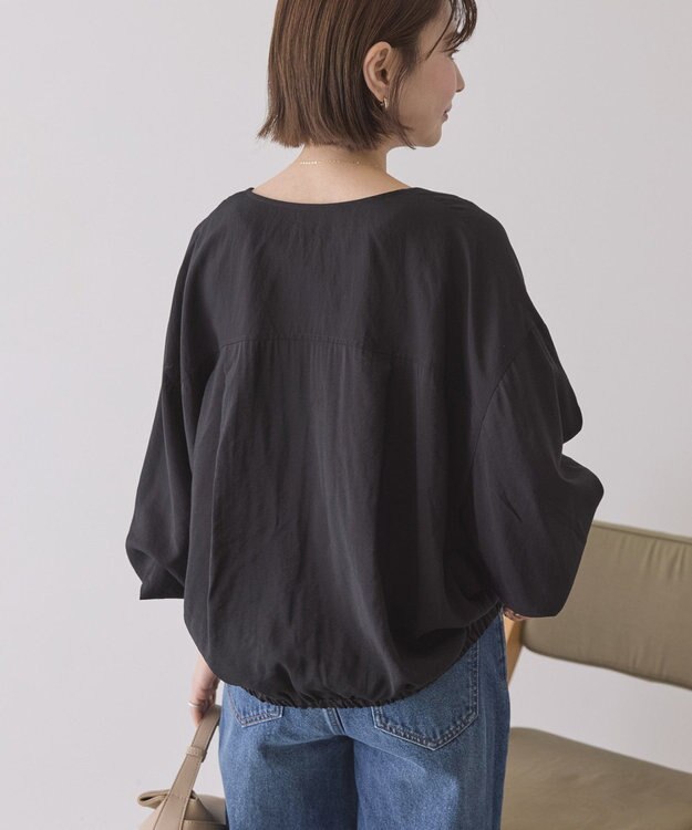 AMERICAN HOLIC Vネックドルマンブルゾン Black