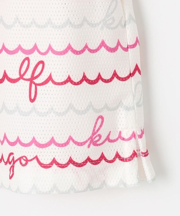 23区GOLF 【WOMEN】ウェーブロゴプリントノースリーブシャツ ピンク系5