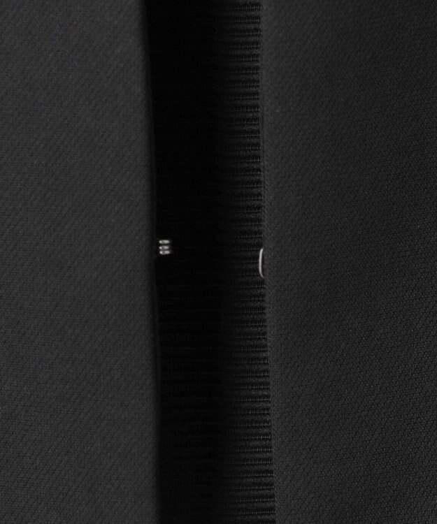 自由区 FORMAL 【ストレッチ/前開きワンピース】平二重 ジャケット+ワンピース ブラック系