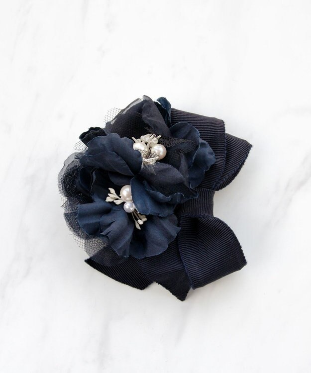 TOCCA ATELIER SENKA FLOWER CORSAGE コサージュ ネイビー系