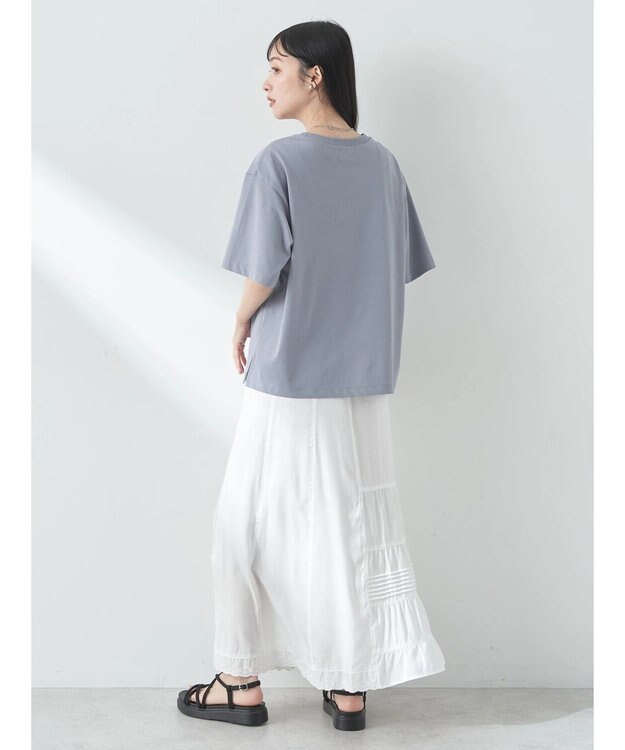 earth music&ecology ＢＯＸ　Ｔシャツ Blue