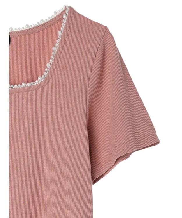 Green Parks ・ＳＵＧＡＲ　ＳＰＯＯＮ　パールスクエアプルオーバー Pink