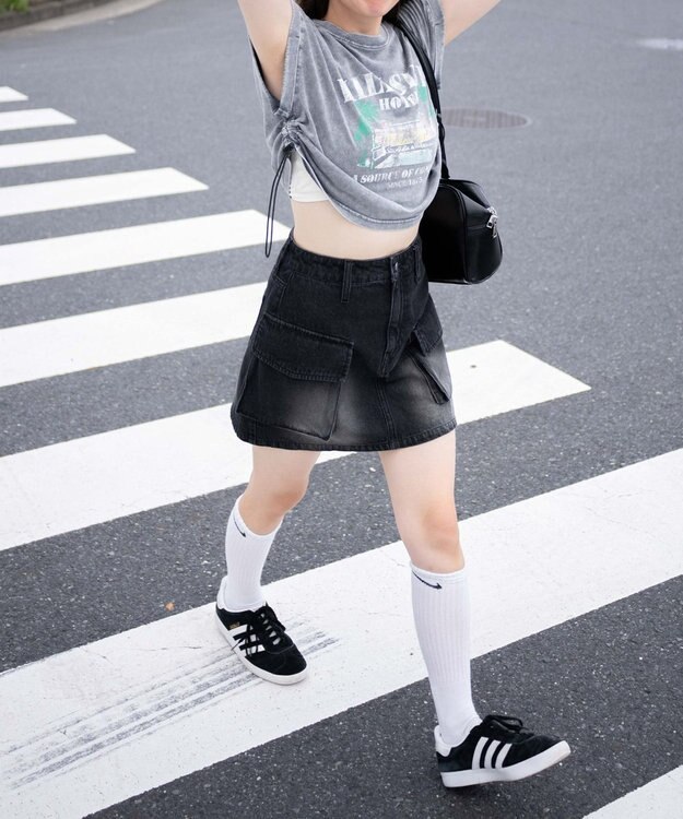 WEGO ヴィンテージウォッシュドロストデザインT 柄4