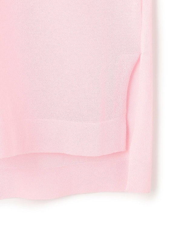 UNFILO シアーフォルムニット クルーネック ピンク