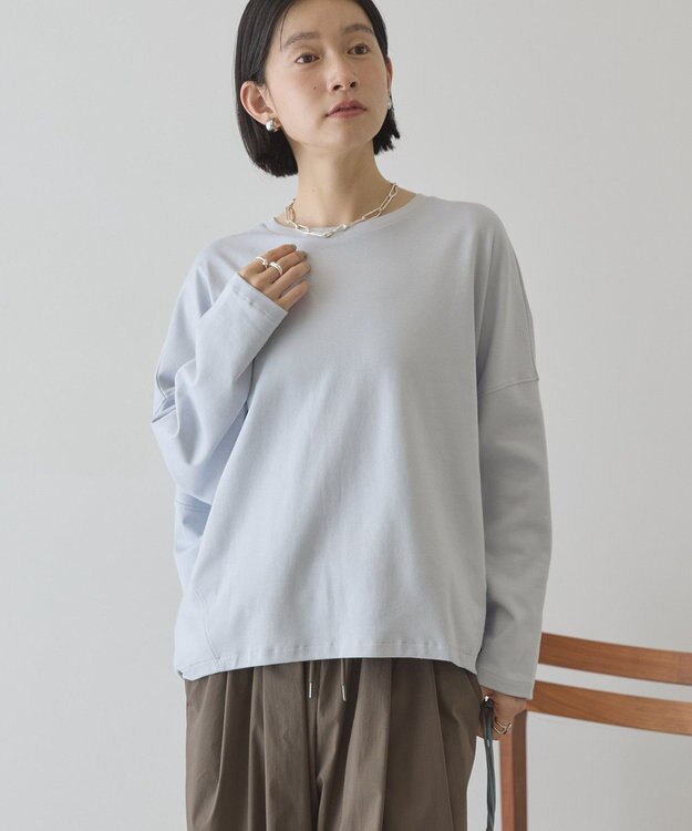 AMERICAN HOLIC 【先行予約】【UVカット】コクーンポンチプルオーバー Light Gray