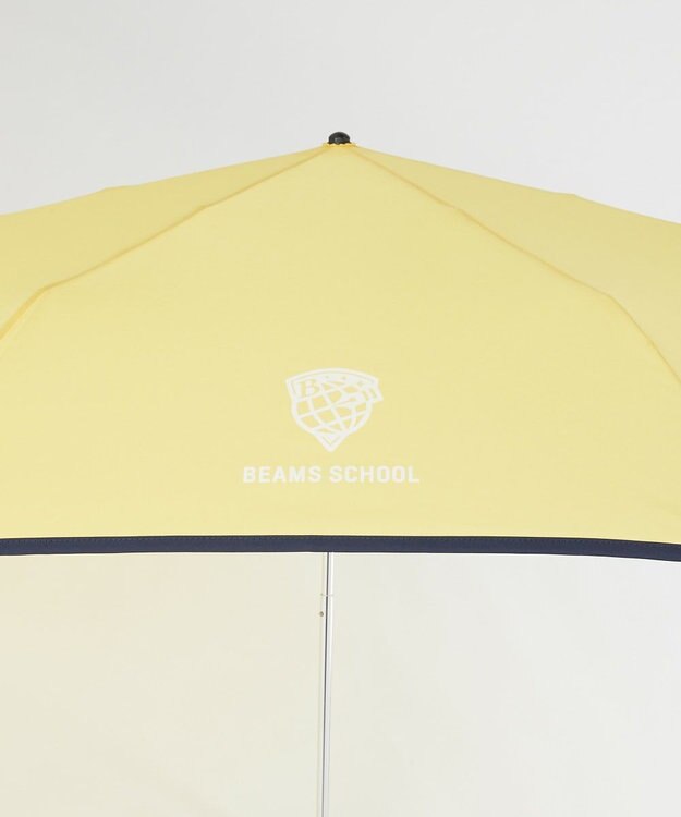BEAMS SCHOOL  ロゴ折りたたみアンブレラ 傘 イエロー