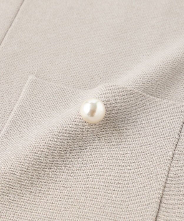 UNFILO 【VERYコラボ】パールボタンニットジレ グレージュ