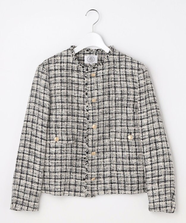 J.PRESS LADIES L ファニーツイード ジャケット ベージュ系