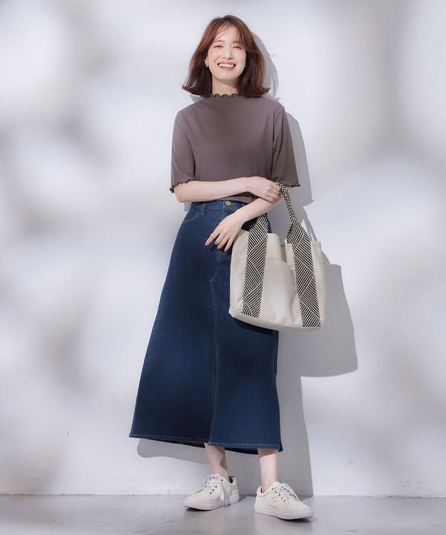 ANY メロー半袖Tシャツ チャコール