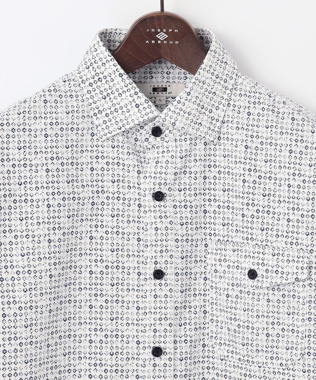JOSEPH ABBOUD 【サスティナブル素材】テンセルプリント シャツ ホワイト系5