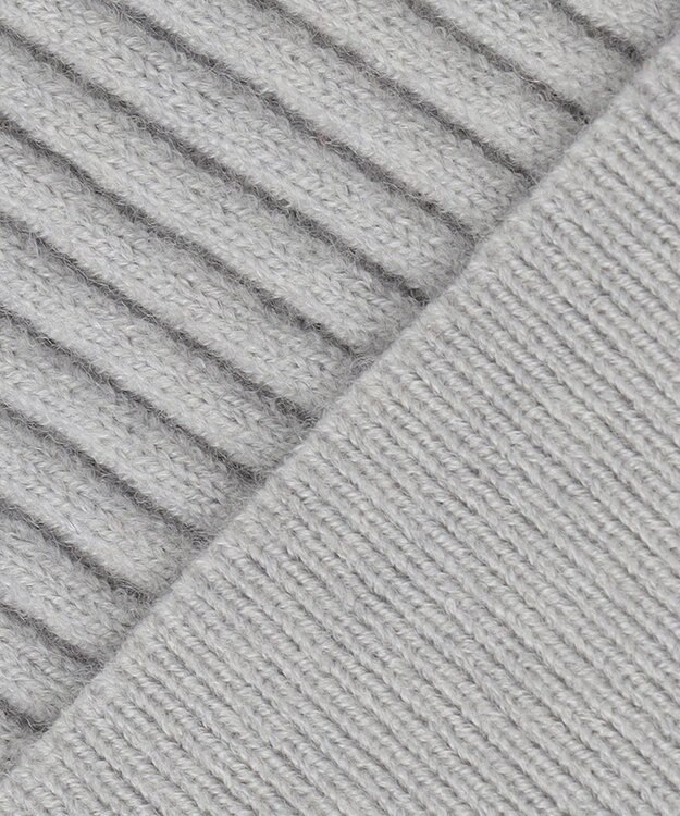 ANY SIS L 【洗える】アレンジRIB ニット アイスグレー