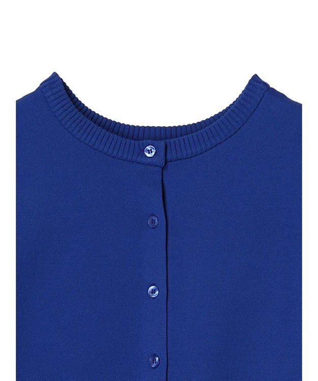 Green Parks 前後２ＷＡＹ　７分袖ハイゲージカーディガン Blue