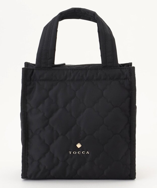 TOCCA 【撥水】CHECKER CLOVER QUILTMINIBAG キルトミニバッグ ブラック系
