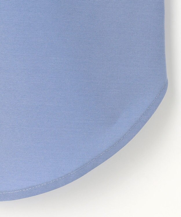 自由区 【洗える】ナチュラルタッチボウタイ ブラウス ライトブルー