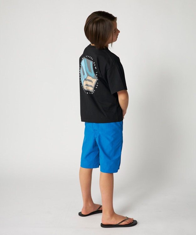 OP／FILA 【SEVEN2】異素材切替ナイロンパンツ ブルー