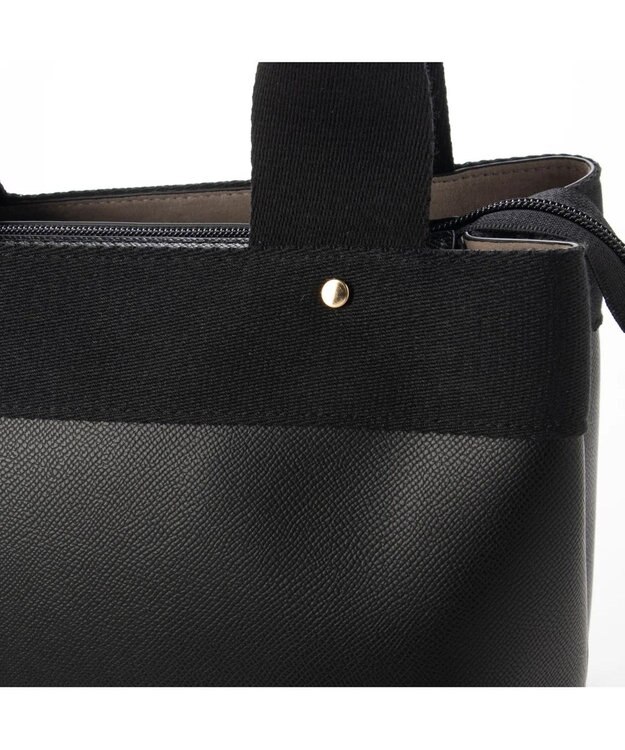 UNBILLION 【訳あり商品】カシュカシュ cache cache / テープディテール2wayパーテーショントート ブラック