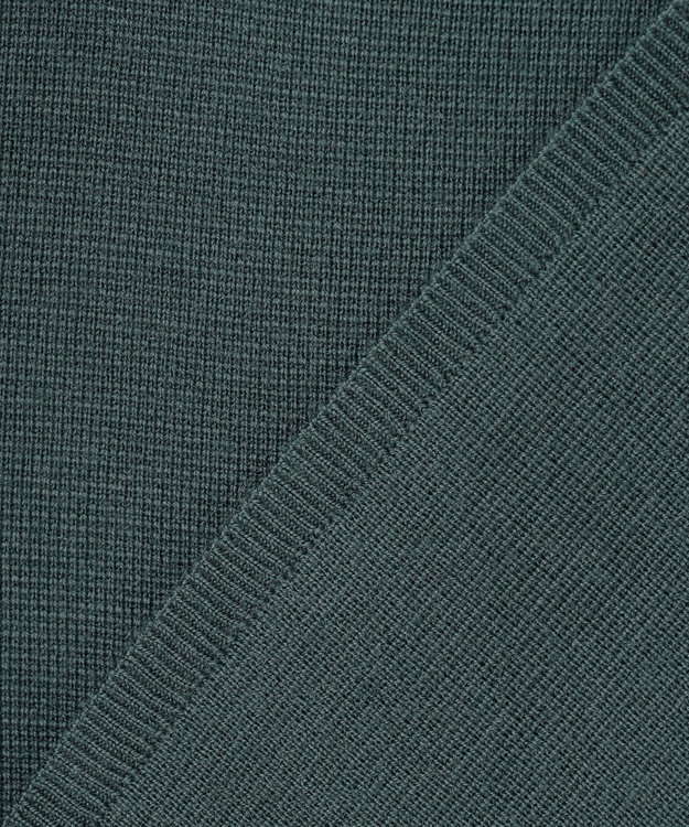 23区 【洗える】ウールミルドジャージー ビスチェライクコンビ カットソー ダークグリーン系