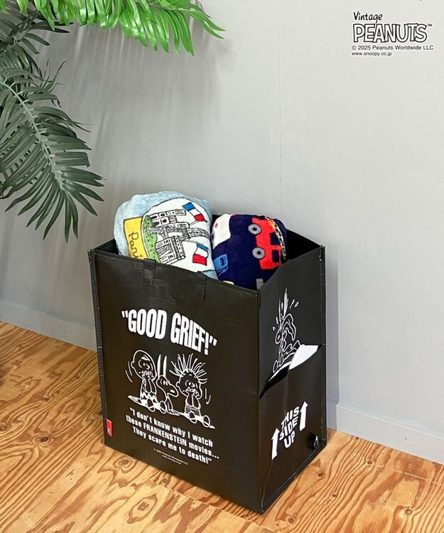 ROOTOTE 8461【スヌーピー】IP.ガービッジ.ピーナッツ-0W 02：ブラック