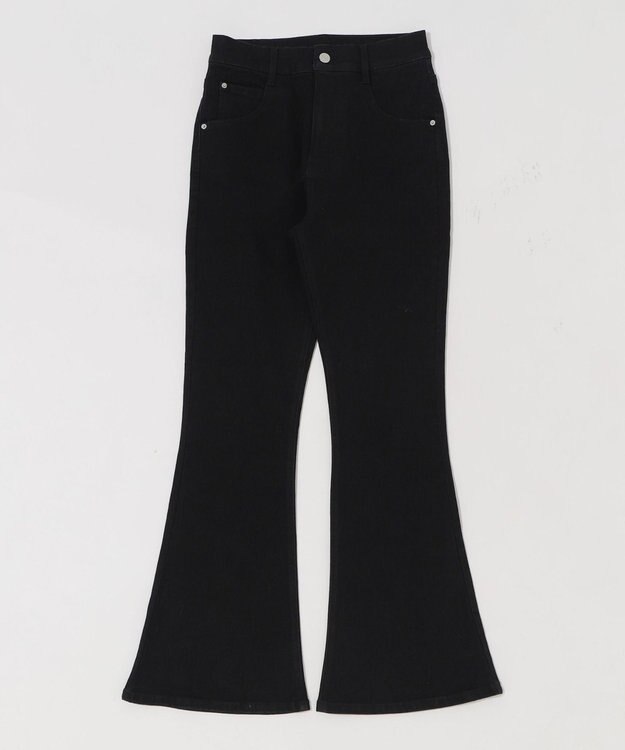 WEGO ストレッチフレアデニムパンツ ブラックその他