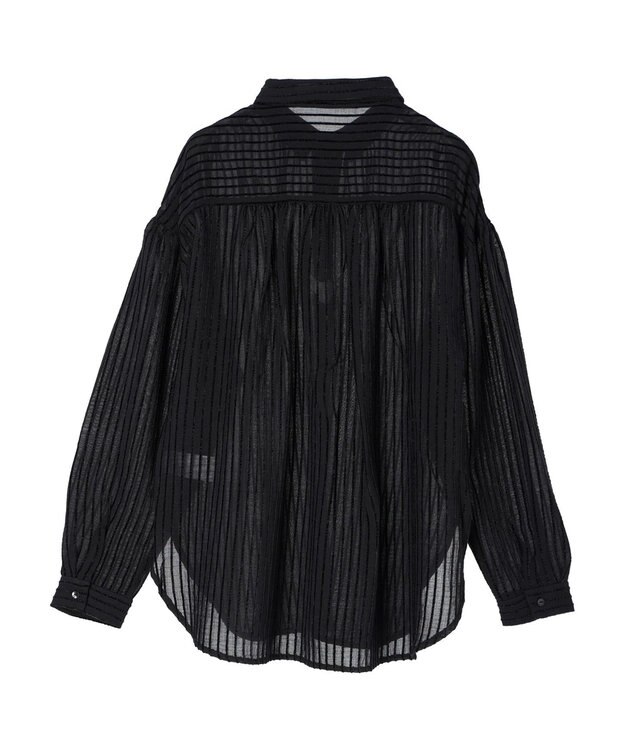 AMERICAN HOLIC ドビーストライプシャツ Black