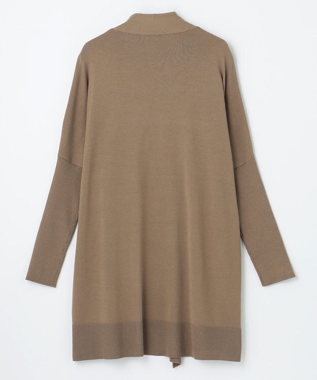 ANY 【洗濯機可】リブスリーブカーディガン キャメル