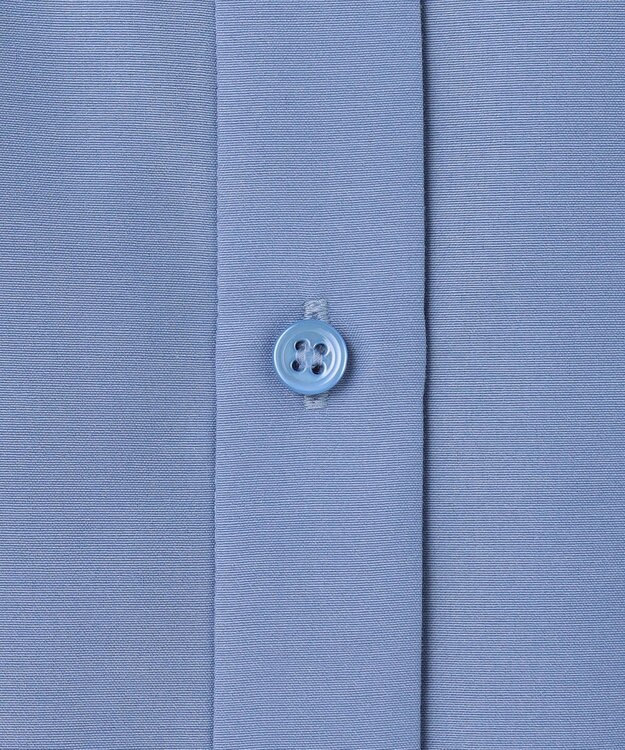 自由区 【洗える】ナチュラルタッチボウタイ ブラウス ライトブルー