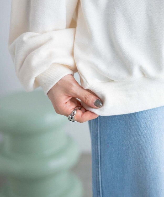 WEGO ハーフジップBIGスウェット 柄5