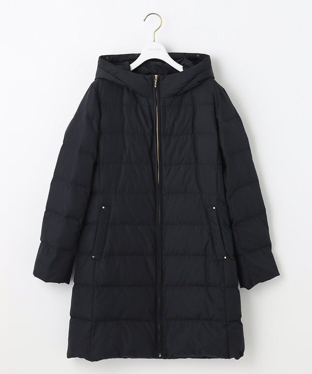 ANY SIS 【撥水】エコファイバーミックス ロング ダウン ネイビー