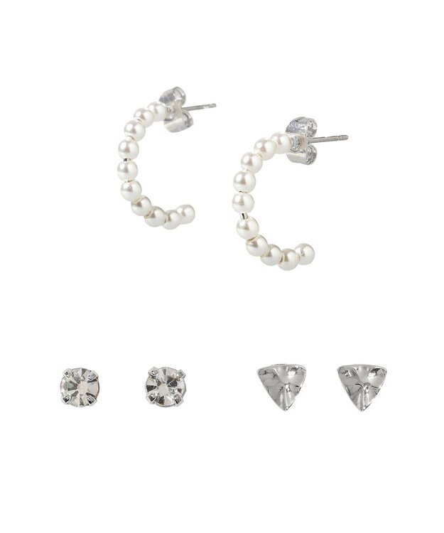 earth music&ecology 【３ＳＥＴ】デイリーピアス Silver