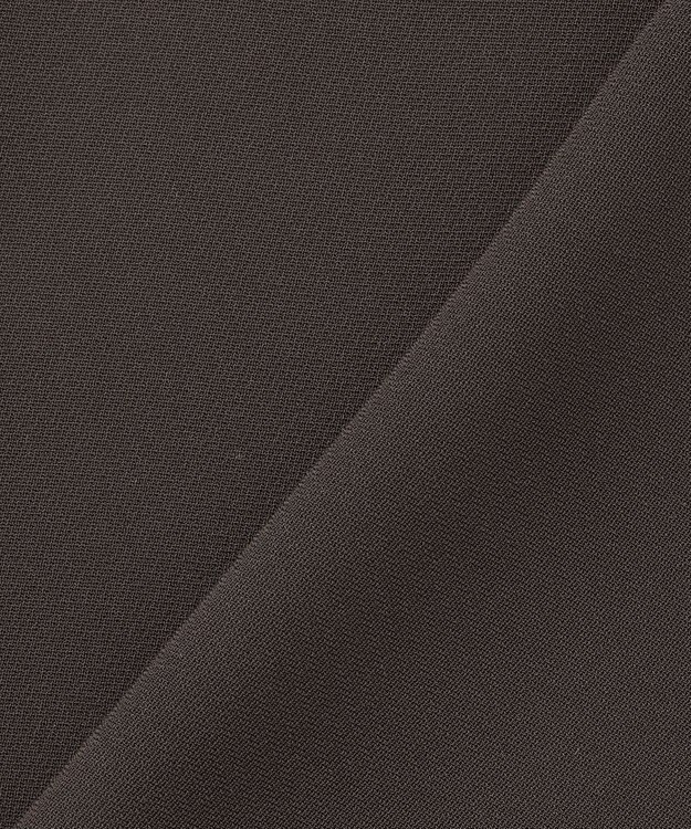 uncrave 【防シワ・洗濯機洗い可】ウォッシャブルダブルクロス スリットスリーブ ブラウス（uncrave STANDARD） チャコール